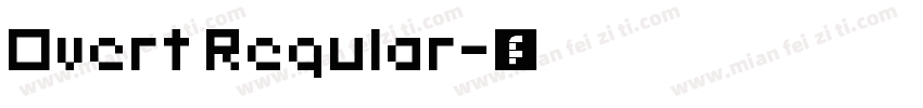 Overt Regular字体转换